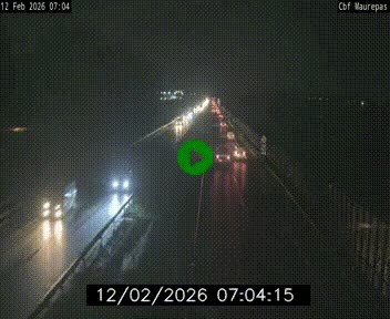 Webcam sur le périphérique de Rennes (N136) à hauteur de Maurepas, au nord de la ville