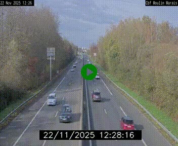 Webcam sur le périphérique de Nantes (N844) entre la Porte de Saint-Luce et la Porte d'Anjou, à l'est de la ville