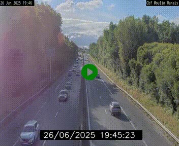 Webcam sur le périphérique de Nantes (N844) entre la Porte de Saint-Luce et la Porte d'Anjou, à l'est de la ville