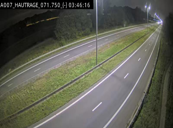 Webcam autoroute Belgique - Hautrage - E19 - BK 71.7