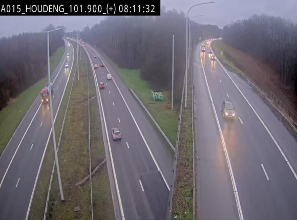 Webcam autoroute Belgique - Houdeng-Goegnies - Jonction E19/E42 direction Tournai/Mons - BK 101.85