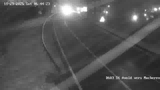 Webcam sur la D603 située à proximité de Saint-Avold. Vue orientée vers Macheren.