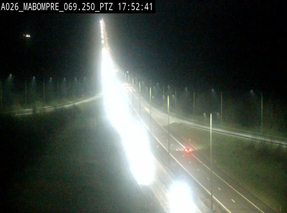 Webcam E25 (A26) à Mabompré. Vue orientée vers Liège