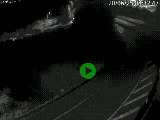 Caméra autoroute à la jonction entre l'A7 et la D301 (Boulevard urbain Sud de Lyon) à Feyzin, au sud de Lyon. Vue orientée vers Mions