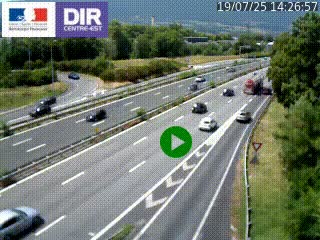 Webcam sur la Nationale 201 à hauteur de la sortie Chambéry-Nord, avant à la jonction entre l'A41 et l'A43, en direction de Lyon