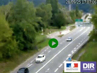 Webcam info trafic à proximité de Vizille sur la N85, au niveau du point de vue du Saut du Moine à Champagnier