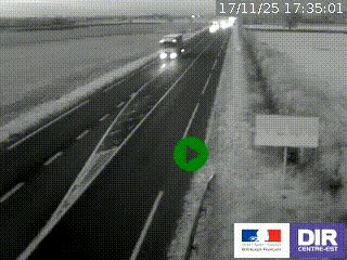 Webcam routière sur la RN7 à hauteur de Toulon-sur-Allier, entre Moulins et Vichy