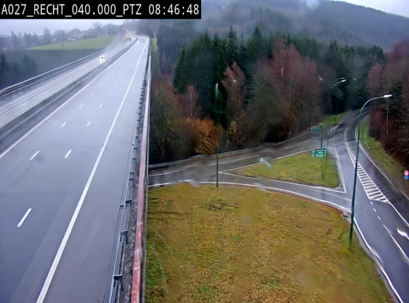 Webcam sur A27/E42 après Malmedy. Vue orientée vers l'Allemagne