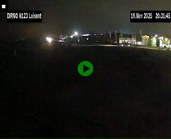 Webcam en périphérie de Chartres sur la N123, à hauteur de Luisant. Vue orientée vers Chartres