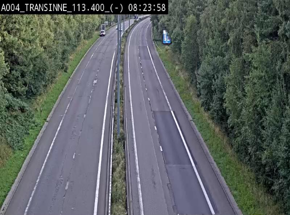 Caméra trafic E411 (A4) - Transinne direction Namur - BK 113.425