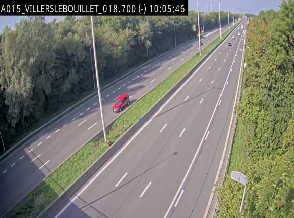 Webcam autoroute Belgique - Villers-le-Bouillet - E42 direction Liège - BK 18.7
