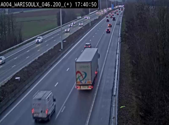Webcam autoroute Belgique - Warissoulx - E411 - BK 46.2