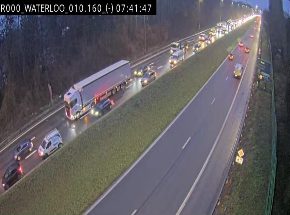 Webcam autoroute Belgique - Waterloo - R0 (ring de Bruxelles) - BK 12.3