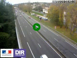 Webcam routière à Le Chambon-Feugerolles sur la RN88 entre Firminy et Saint-Etienne