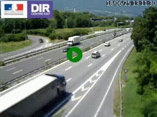 Caméra routière à hauteur de la sortie 15 Chambéry-centre au PK 4,103 en direction d'Albertville
