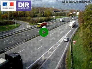 Caméra routière à hauteur de la sortie 15 Chambéry-centre au PK 4,103 en direction d'Albertville