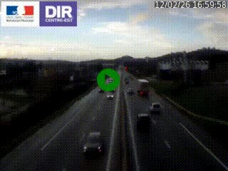 Caméra autoroute à Saint-Etienne (Les Littes) à hauteur du Ikea Saint-Etienne sur l'A72 en direction de Roanne