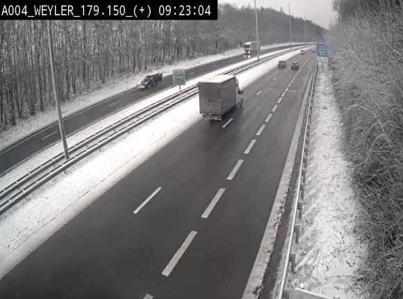Webcam juste après la sortie 31 Arlon qui permet de rejoindre l'E411 depuis la N82