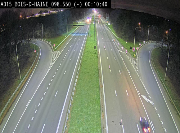 Webcam autoroute Belgique - Bois d'Haine - E42 - BK 98.6