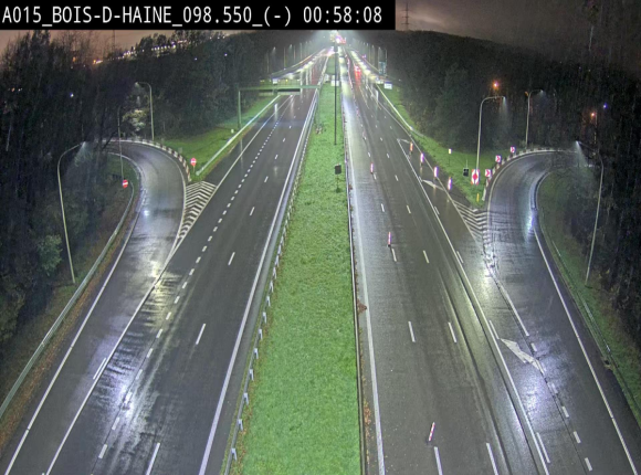 Webcam autoroute Belgique - Bois d'Haine - E42 - BK 98.6