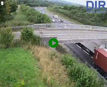 Webcam sur A84 à hauteur de Pont-Farcy, au niveau du pont autoroutier sur la Vire, au sud de Saint-Lô