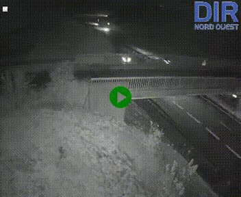 Webcam sur A84 à hauteur de Pont-Farcy, au niveau du pont autoroutier sur la Vire, au sud de Saint-Lô