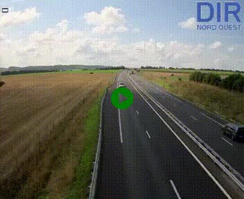 Webcam sur A84 à hauteur de l'échangeur de Poilley avec la N175, au sud d'Avranches
