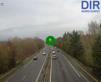 Webcam sur le périphérique de Caen (N814) à l'est de la ville, à Mondeville hauteur de la sortie 2, Presqu'île-Rives de l'Orne, au bout de l'autoroute A13