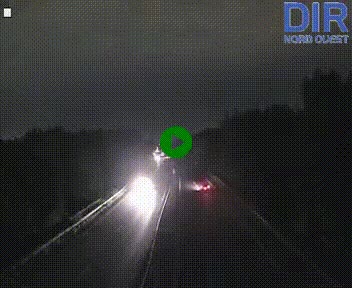 Webcam sur le périphérique de Caen (N814) à l'est de la ville, à Mondeville hauteur de la sortie 2, Presqu'île-Rives de l'Orne, au bout de l'autoroute A13