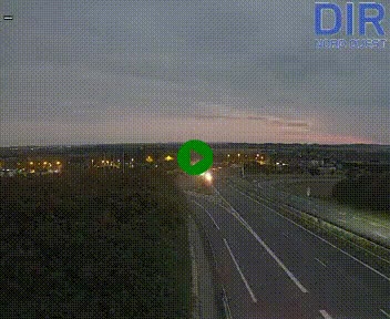 Webcam au début de l'A84 sur le périphérique Ouest de Caen (N814) à hauteur de la sortie 9, Porte de Bretagne
