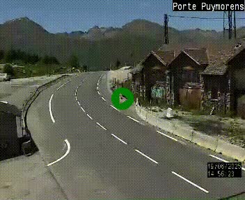 Webcam Col du Puymorens sur N320, en direction de Pas de la Casa (Andorre)