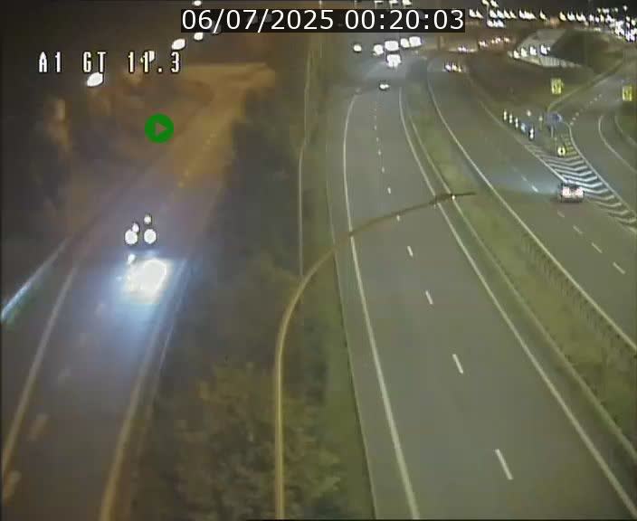 Traffic live webcam Luxembourg Senningerberg - A1 direction Allemagne - BK 11.3