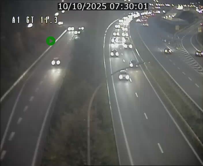 Traffic live webcam Luxembourg Senningerberg - A1 direction Allemagne - BK 11.3