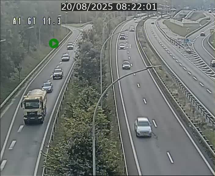 Traffic live webcam Luxembourg Senningerberg - A1 direction Allemagne - BK 11.3