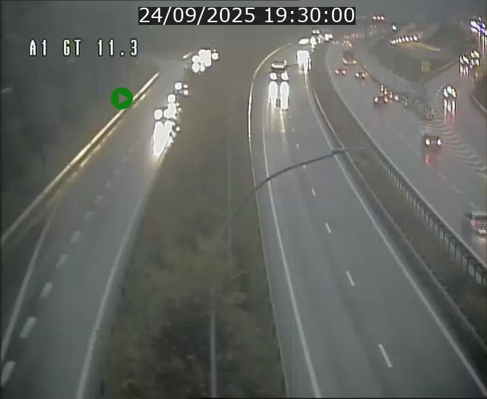 Traffic live webcam Luxembourg Senningerberg - A1 direction Allemagne - BK 11.3