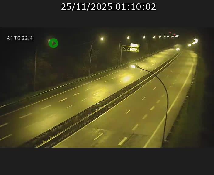 Traffic live webcam Luxembourg Flaxweiler - A1 direction Luxembourg - BK 22.4