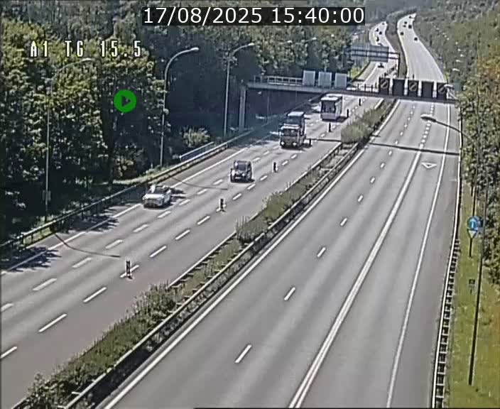 Traffic live webcam Luxembourg Munsbach - A1 direction Luxembourg - BK 15.5