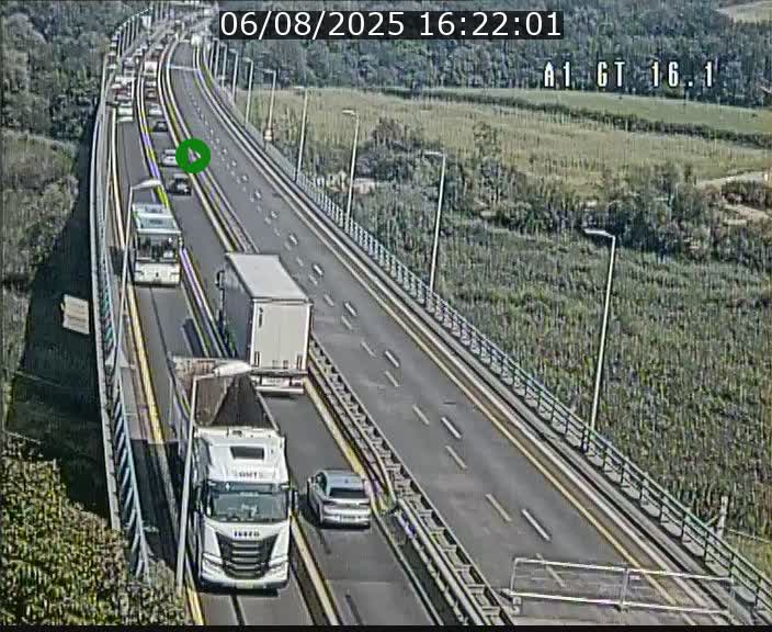 Traffic live webcam Luxembourg Niederanven - A1 direction Allemagne - BK 16.1