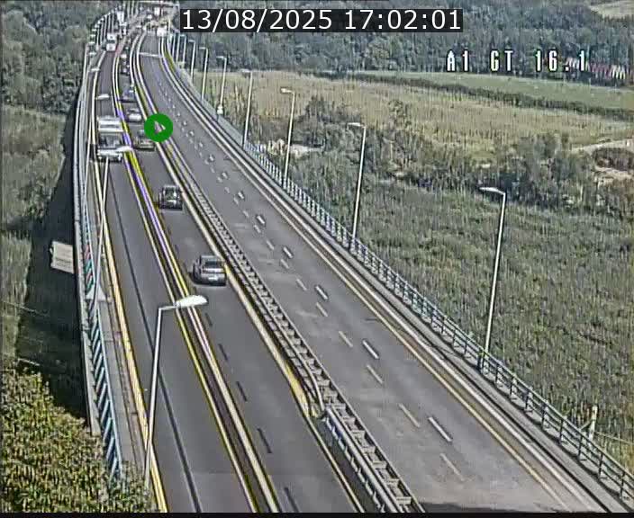 Traffic live webcam Luxembourg Niederanven - A1 direction Allemagne - BK 16.1