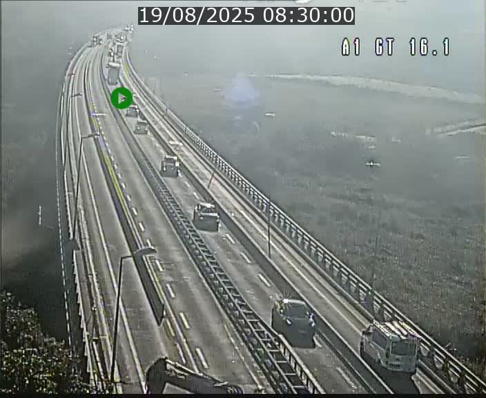 Traffic live webcam Luxembourg Niederanven - A1 direction Allemagne - BK 16.1