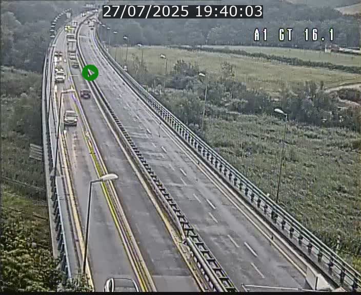 Traffic live webcam Luxembourg Niederanven - A1 direction Allemagne - BK 16.1