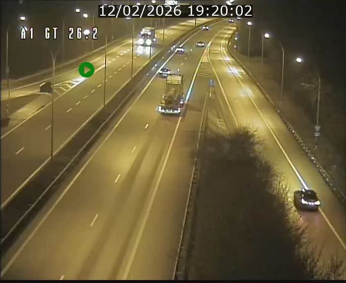 Traffic live webcam Luxembourg Grevenmacher - A1 direction Allemagne - BK 26.2