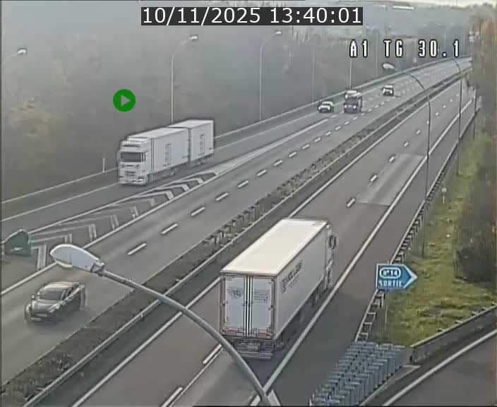 Traffic live webcam Luxembourg Grevenmacher - A1 direction Luxembourg - BK 30.1