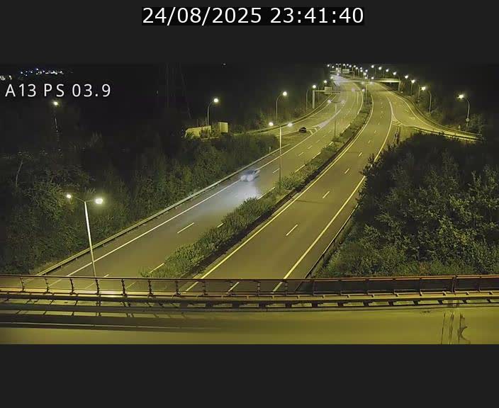 Traffic live webcam Luxembourg Differdange - A13 direction Esch-sur-Alzette - BK 3.9