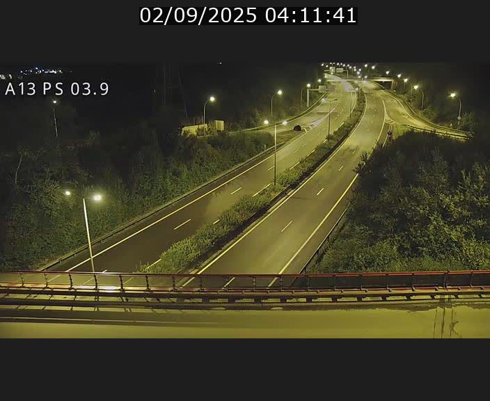 Traffic live webcam Luxembourg Differdange - A13 direction Esch-sur-Alzette - BK 3.9