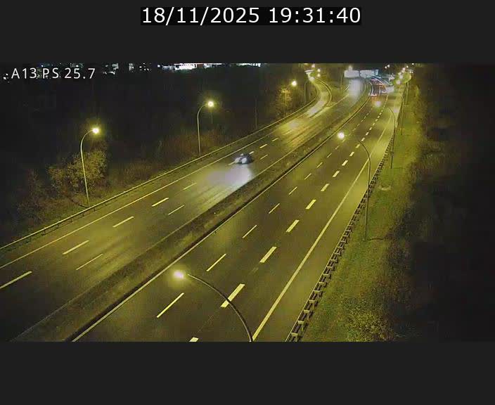 Traffic live webcam Luxembourg Frisange - A13 direction Allemagne - BK 26