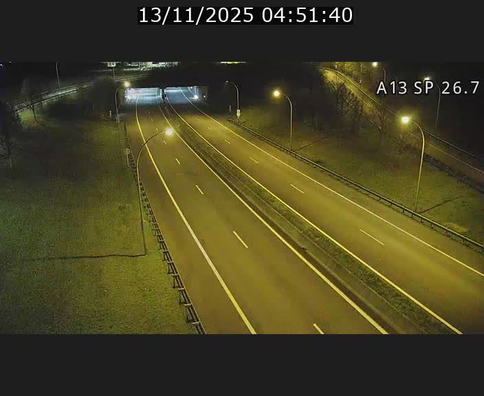 Traffic live webcam Luxembourg Frisange - A13 direction Luxembourg-ville - BK 26.7