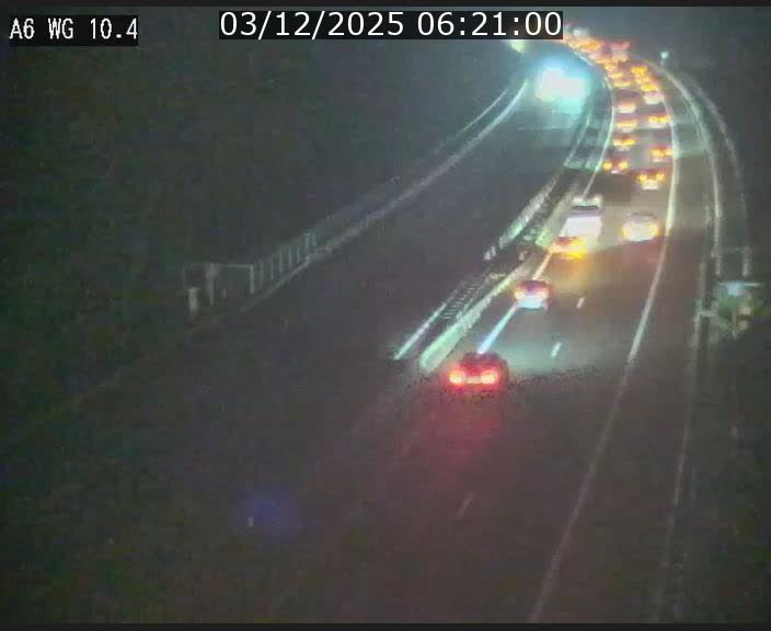 Traffic live webcam Luxembourg Mamer - A6 - BK 10.4 - direction Luxembourg/France/Allemagne