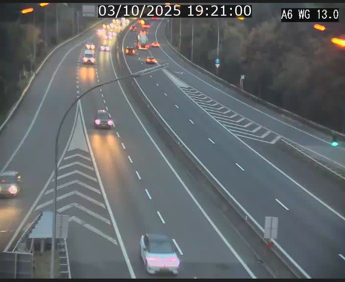 Traffic live webcam Luxembourg Mamer - A6 - BK 13 - direction Luxembourg/France/Allemagne