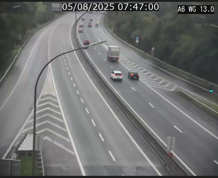 Traffic live webcam Luxembourg Mamer - A6 - BK 13 - direction Luxembourg/France/Allemagne